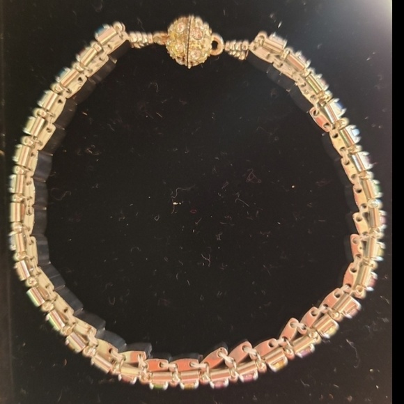 Handcrafted New! 6 1/2” Princess Kate Rhinestone Bracelet - Picture 5 of 7